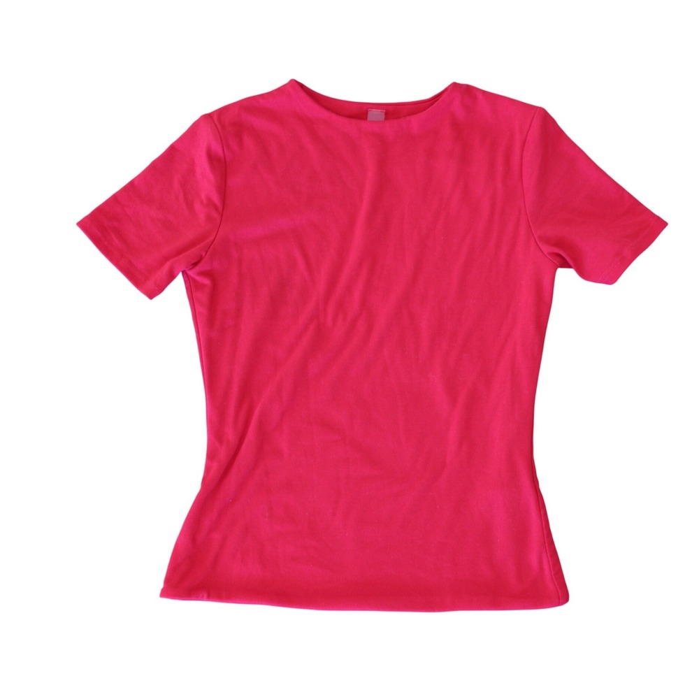 Tresser Maiden Los Angeles Red Short Sleeve Crew Neck Top XS S
